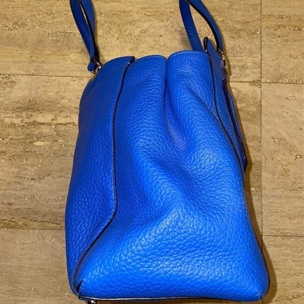 Kate Spade blue pebble leather Tote Bag - image 5
