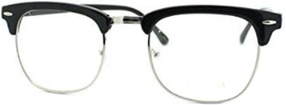 Vintage Inspired Classic Half Frame Clear Lens Gl… - image 1