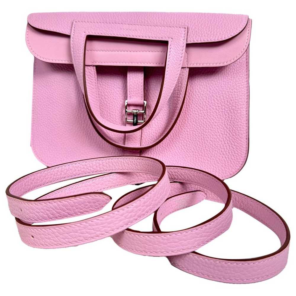Hermès Halzan leather handbag - image 1