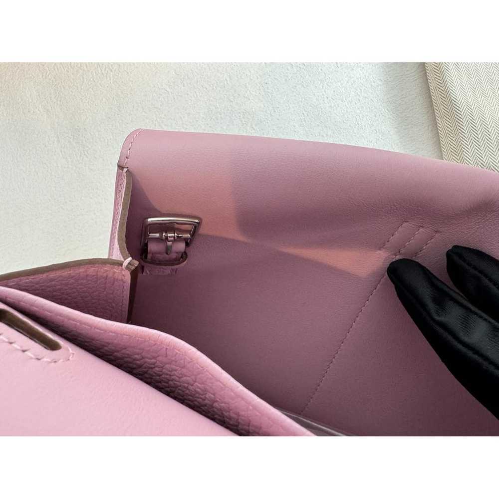 Hermès Halzan leather handbag - image 7