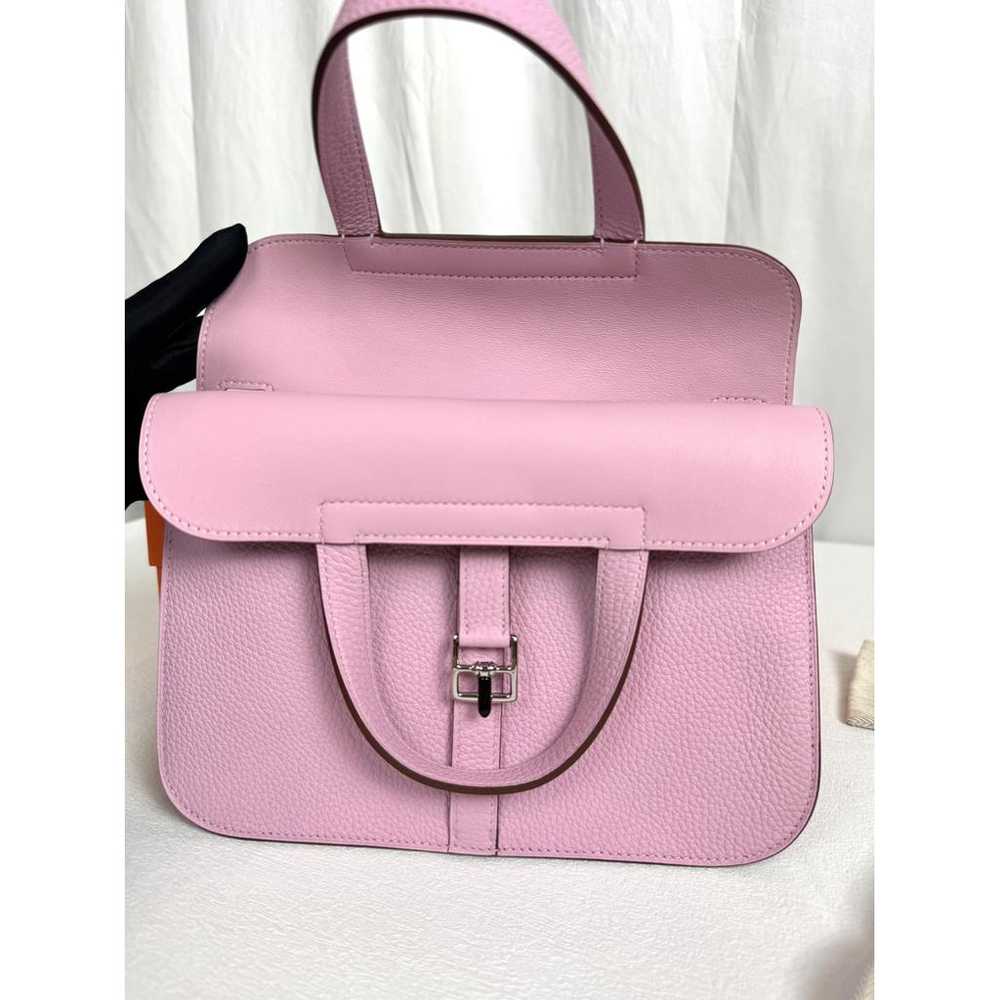 Hermès Halzan leather handbag - image 8