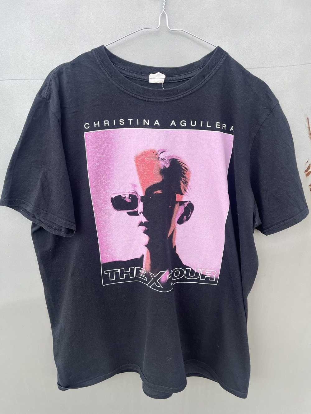 Rock T Shirt × Tour Tee CHRISTINA AGUILERA THE X … - image 1