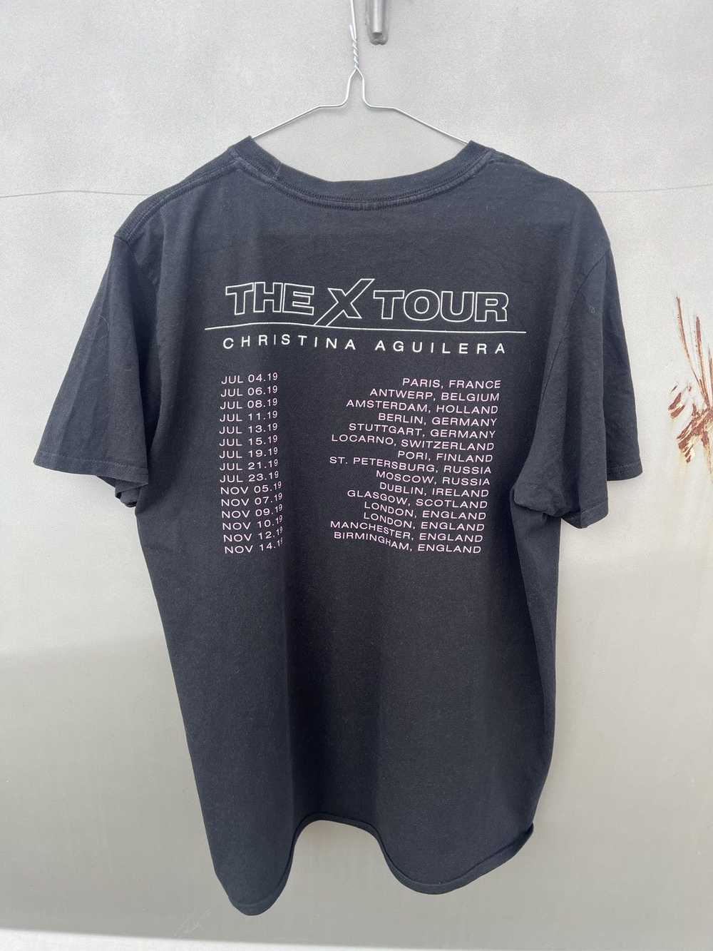 Rock T Shirt × Tour Tee CHRISTINA AGUILERA THE X … - image 3