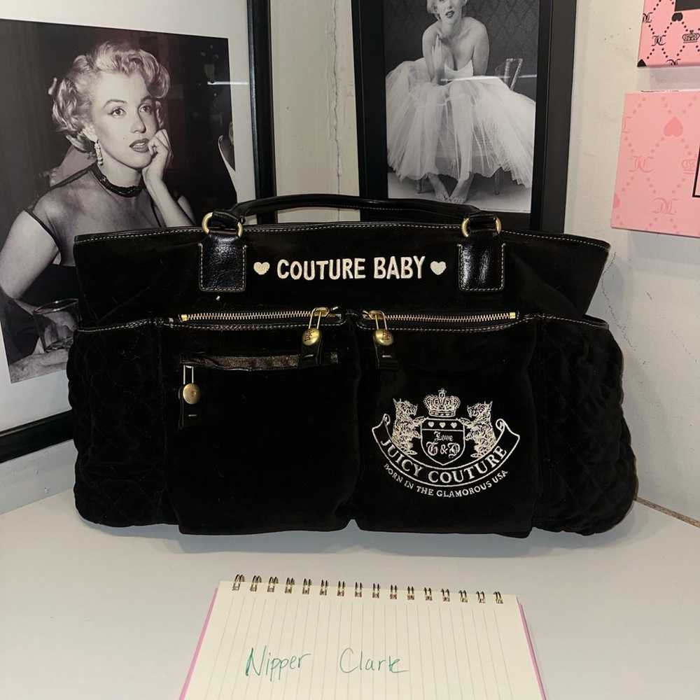 Black juicy couture diaper bag vintage - image 1