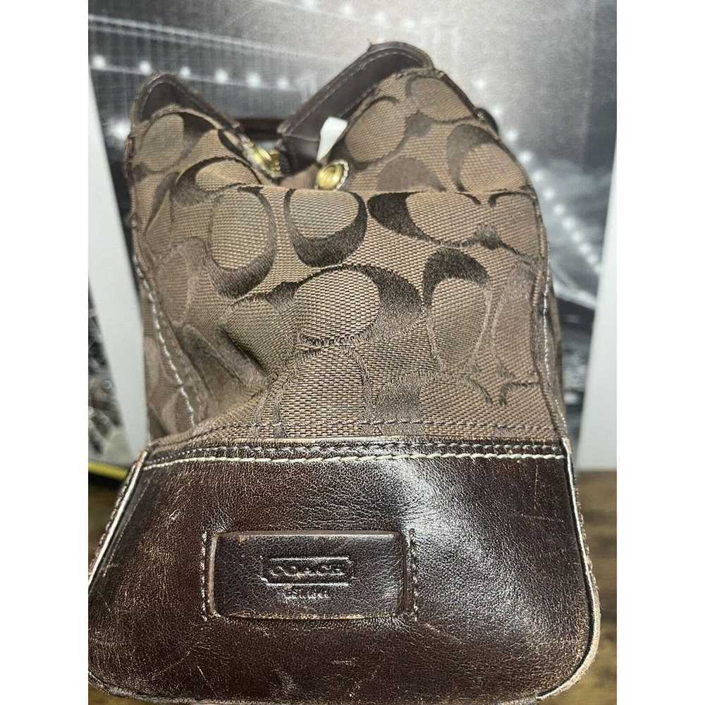Coach Hampton Brown Signature Hand Bag / Tote - image 6