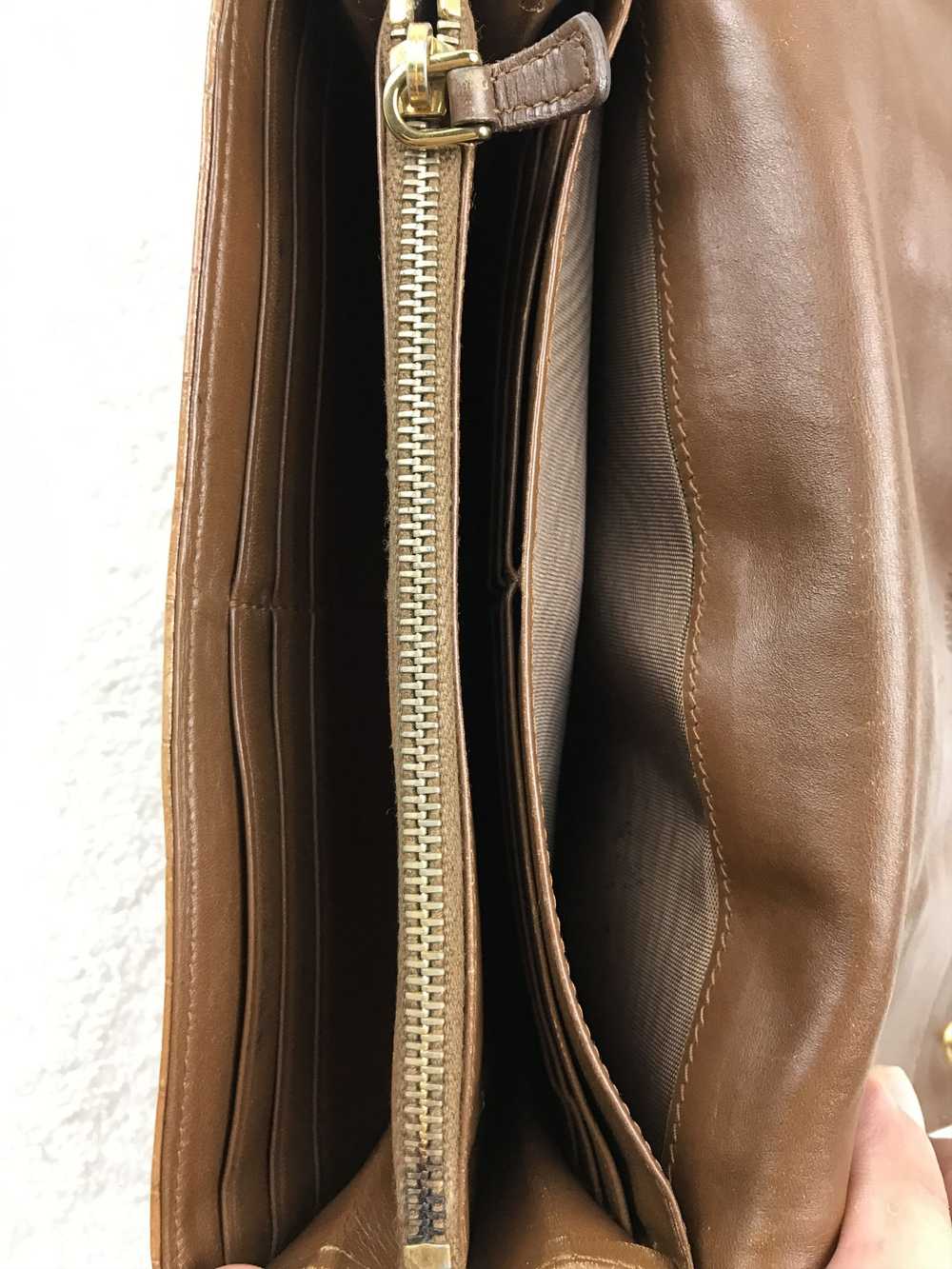 Designer × Miu Miu × Vintage Miu Miu Croc Embosse… - image 11