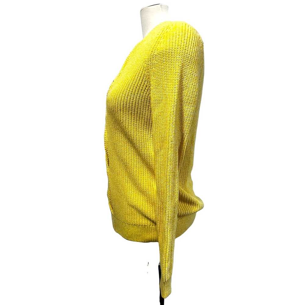 Talbots Talbots Yellow Cable Knit Sweater Sz Medi… - image 5