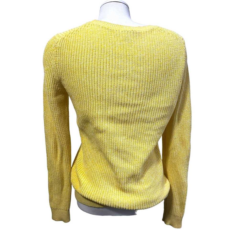 Talbots Talbots Yellow Cable Knit Sweater Sz Medi… - image 6