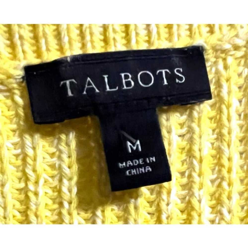 Talbots Talbots Yellow Cable Knit Sweater Sz Medi… - image 8