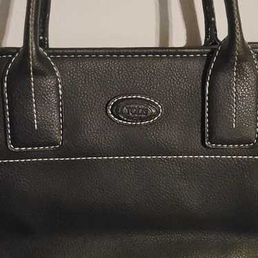 Black Pebbled Leather Tote Bag - image 1