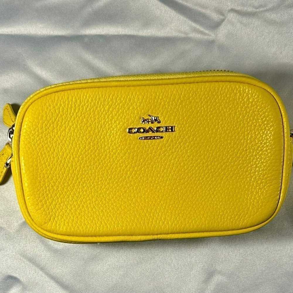 Coach Mini Leather Xbody Pouch Purse - image 2
