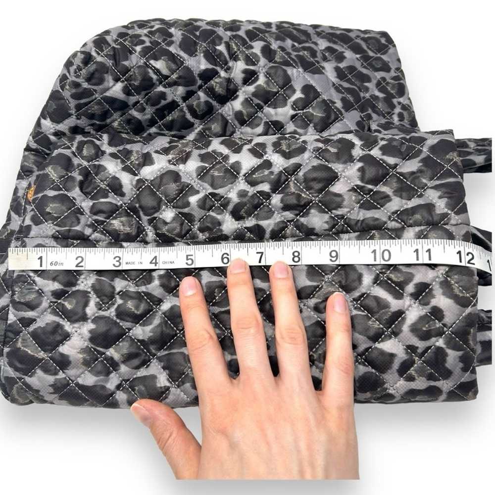 MZ Wallace Metro Tote Bag Leopard Print Medium Du… - image 11