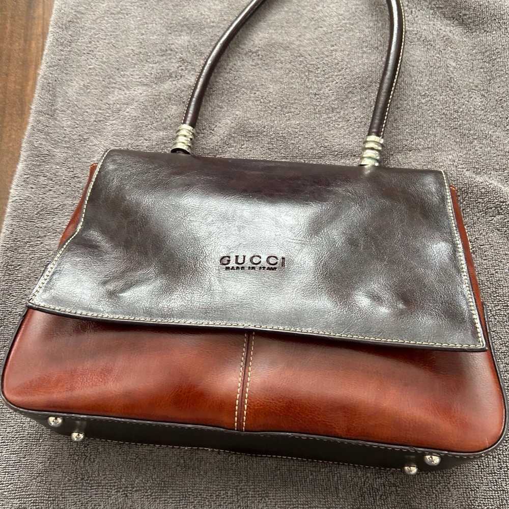 Gucci leather handbag - image 1