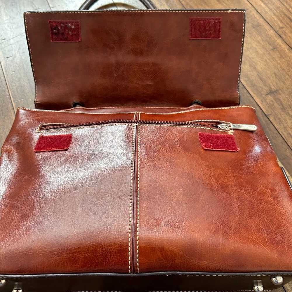 Gucci leather handbag - image 5