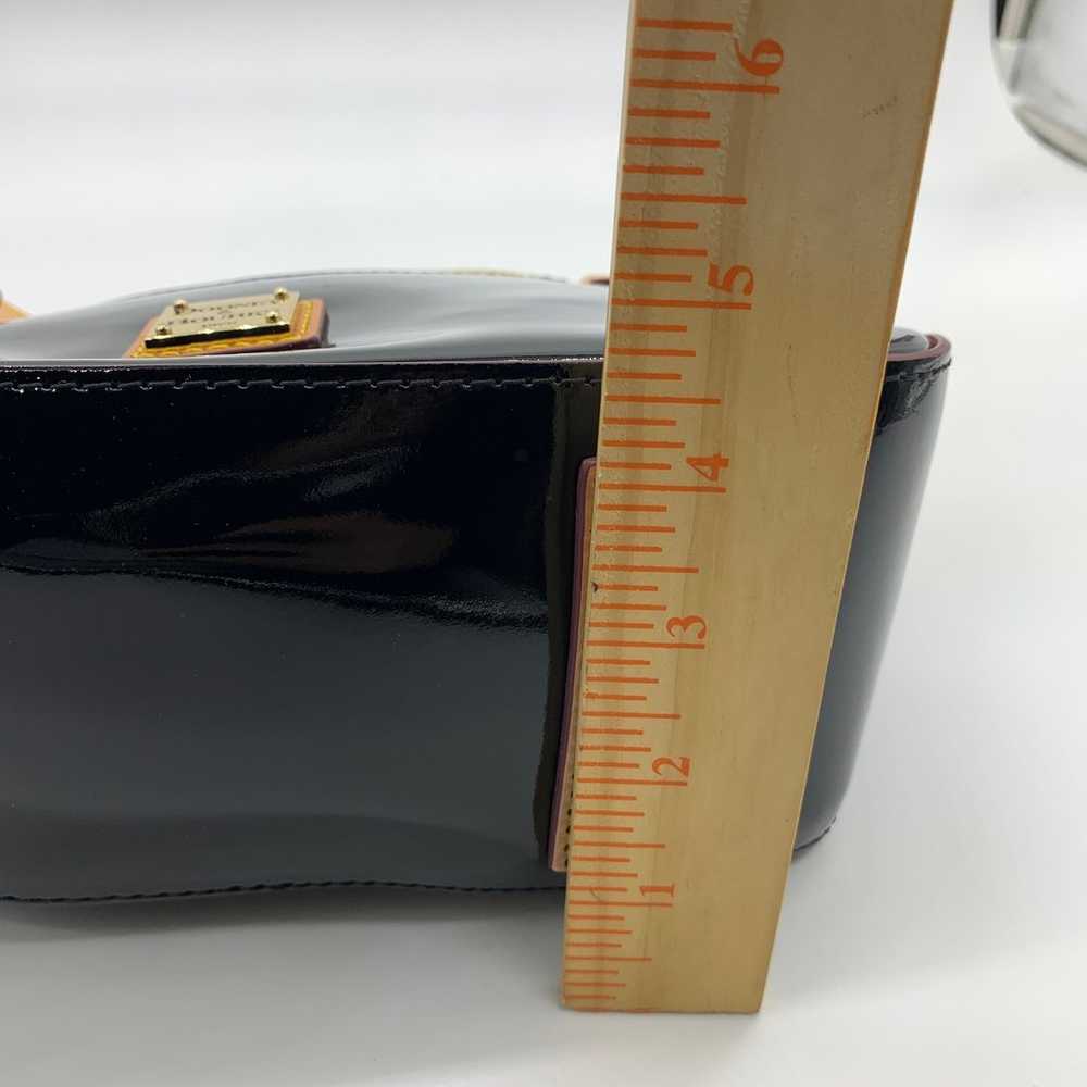 Dooney & Bourke Black Patent Leather Small Hobo P… - image 7