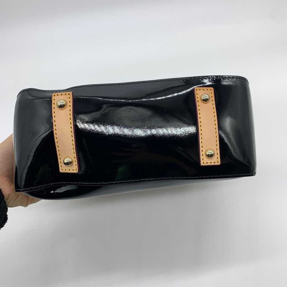 Dooney & Bourke Black Patent Leather Small Hobo P… - image 9