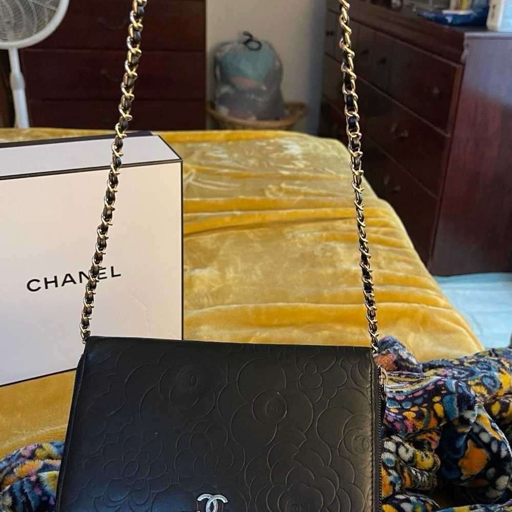 Chanel Continental Wallet w Chain - image 2