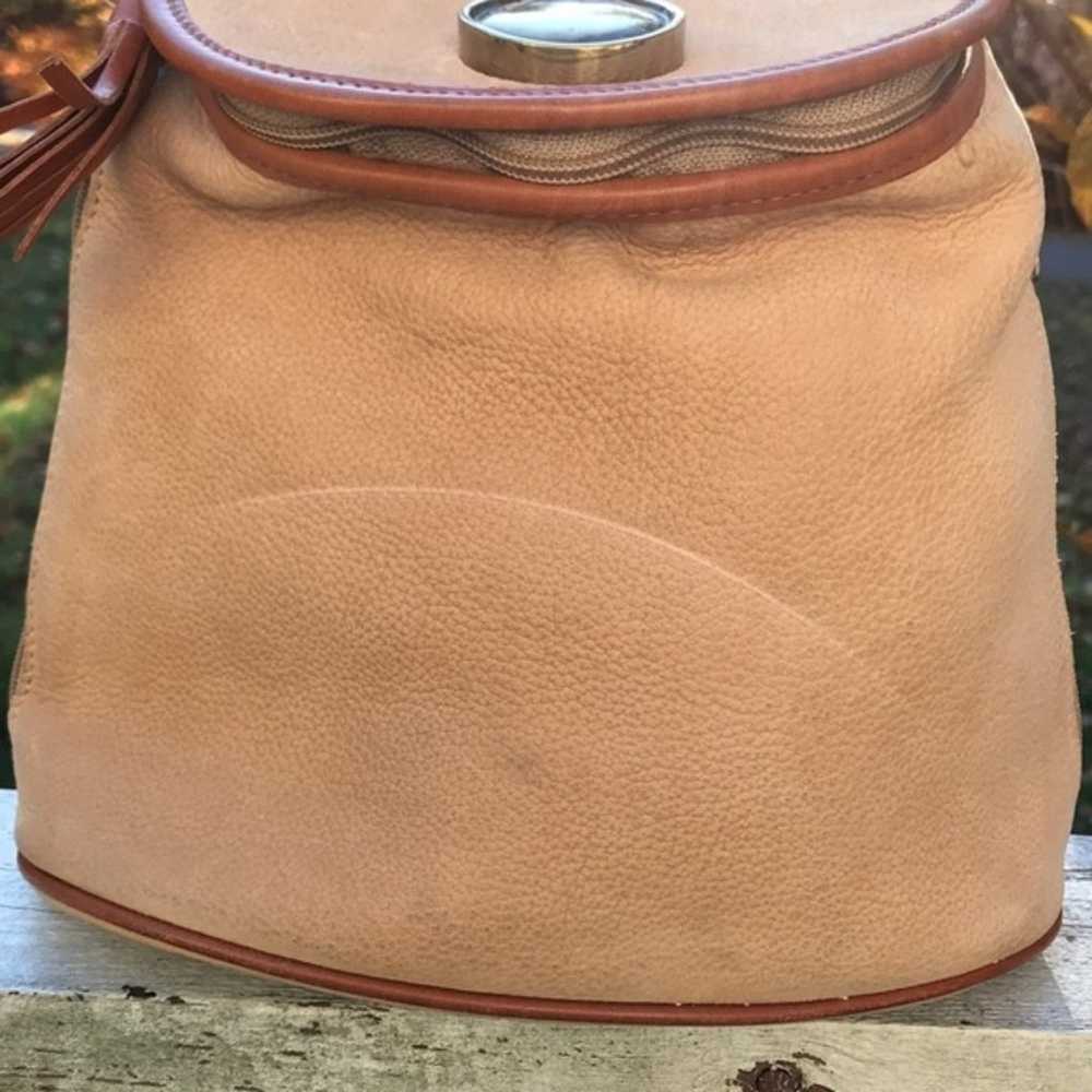 Ghurka Tan Suede and Brown Leather Strap Mini Bac… - image 10
