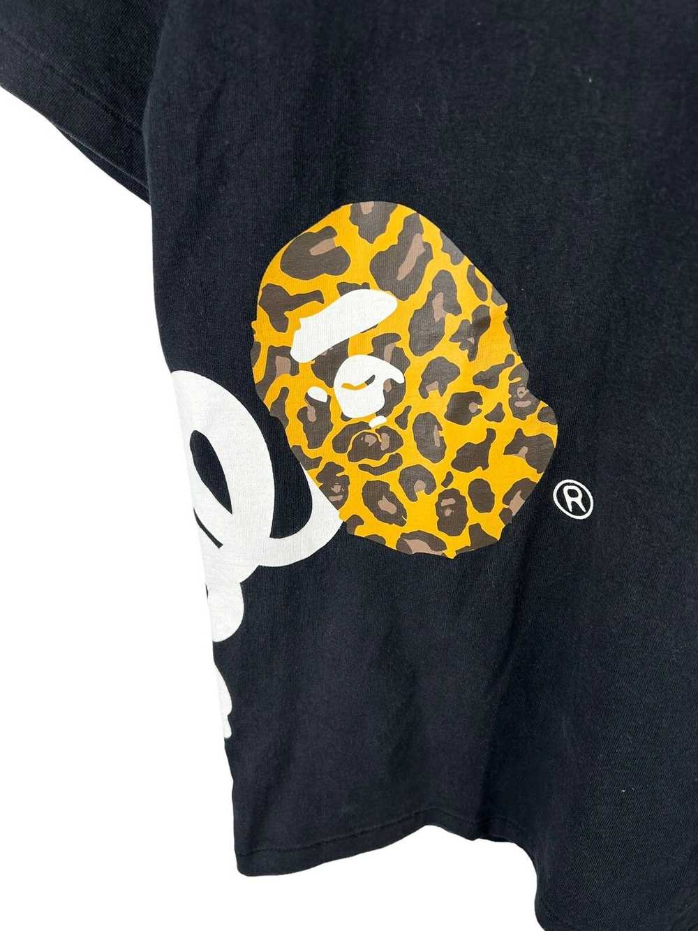 Bape Bape Leopard Side Logo Print T-Shirt - image 3