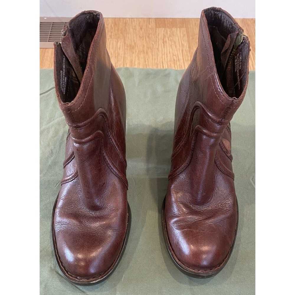 Born Boots Anny Ankle Shoes Womens Sz 8 Brown Lea… - image 5