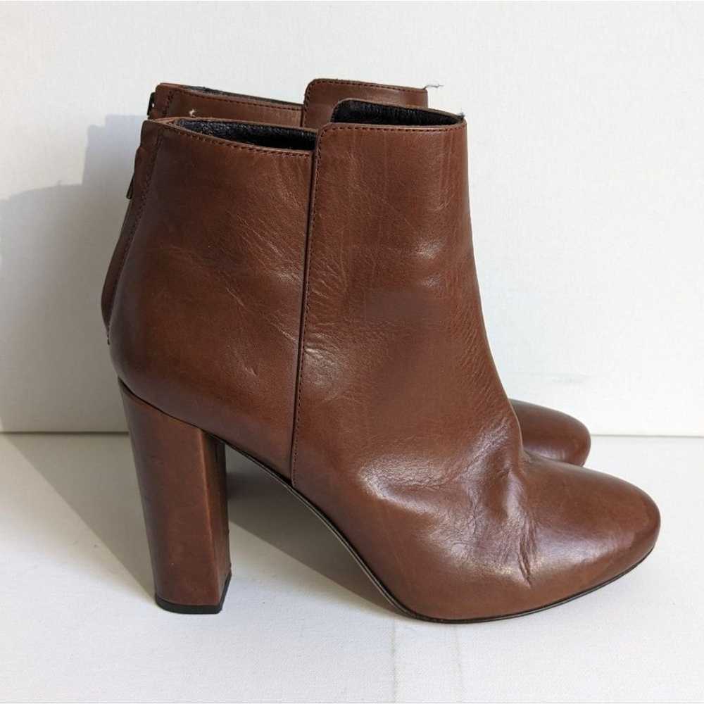 J. Crew Collection Rory Brown Leather High Heel A… - image 1