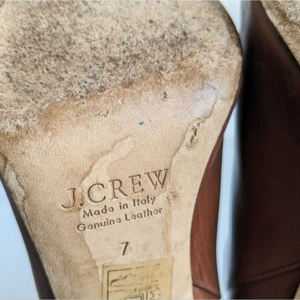 J. Crew Collection Rory Brown Leather High Heel A… - image 7