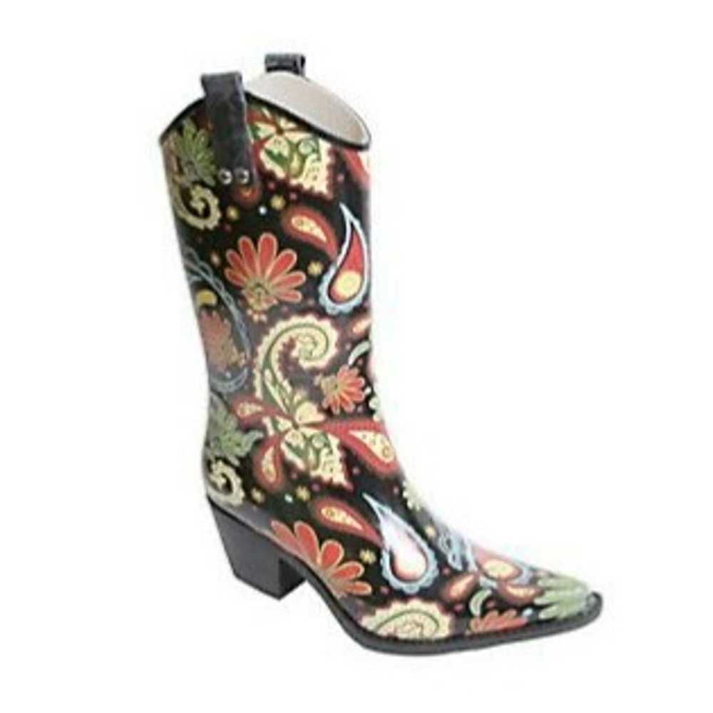 Nomad Yippy Rubber Rain Boots Ladies Size 8 - image 1