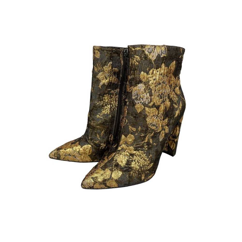 Jessica Simpson Teddi Ankle Boot Metallic Floral … - image 1