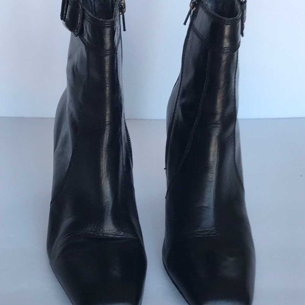Calvin Klein Black Square Toe Booties Ankle Boots… - image 2