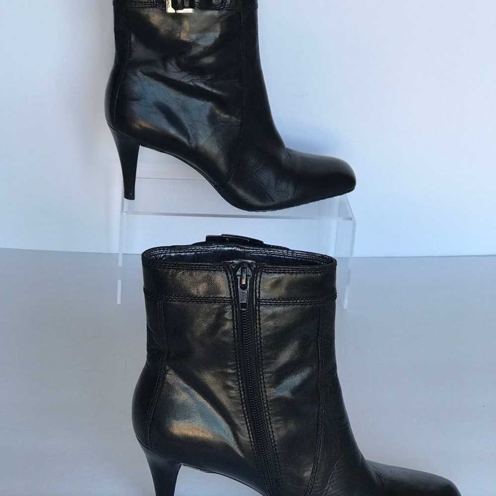 Calvin Klein Black Square Toe Booties Ankle Boots… - image 4