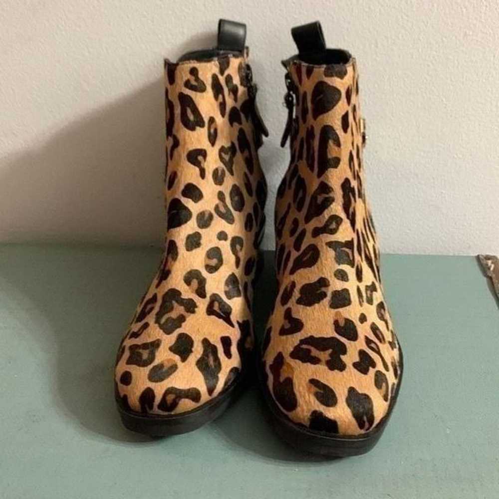 Cole Haan cheetah print boots. Fur print booties - image 2