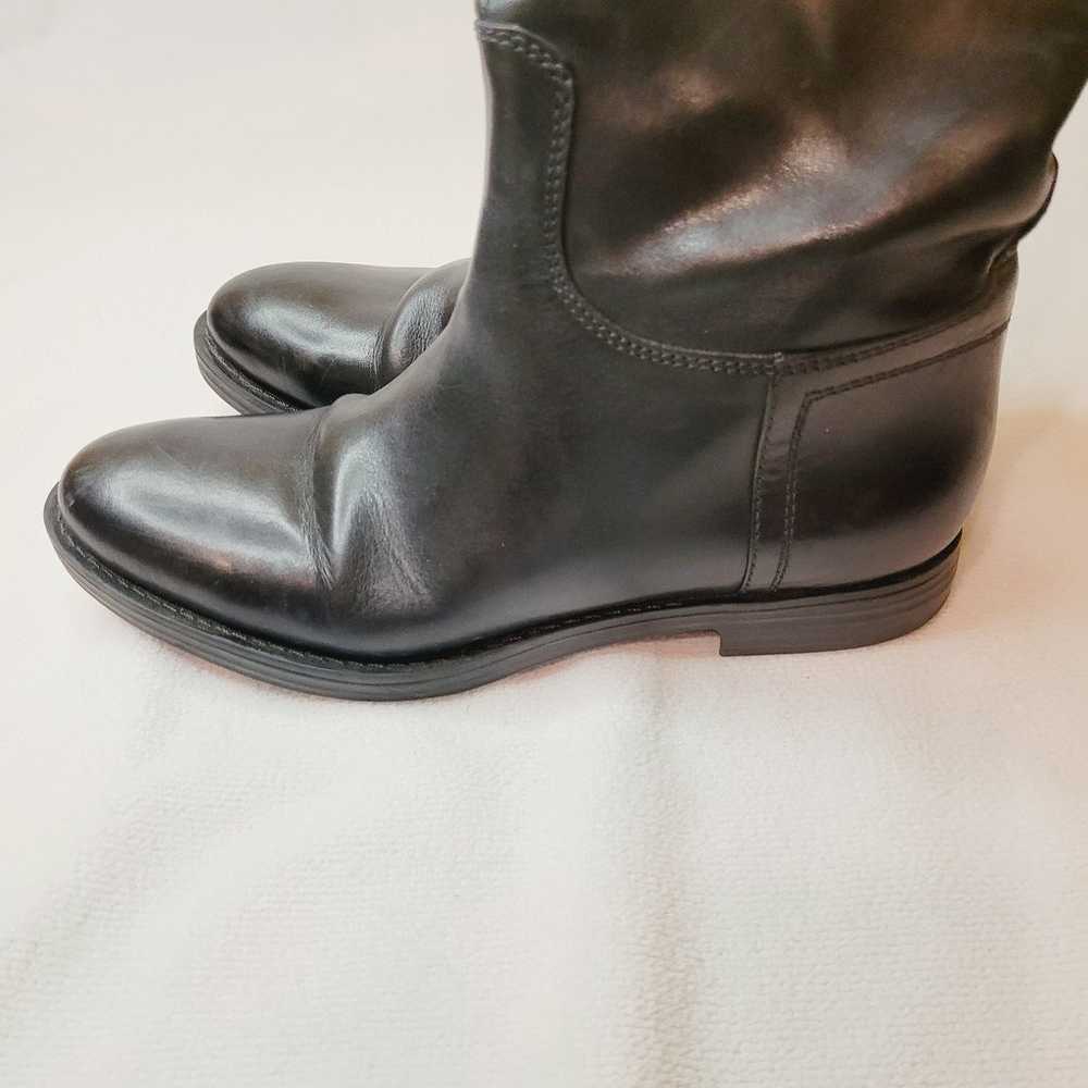 Enzo Angiolini black and brown tall leather ridin… - image 6