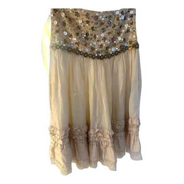 Blumarine Silk mid-length skirt