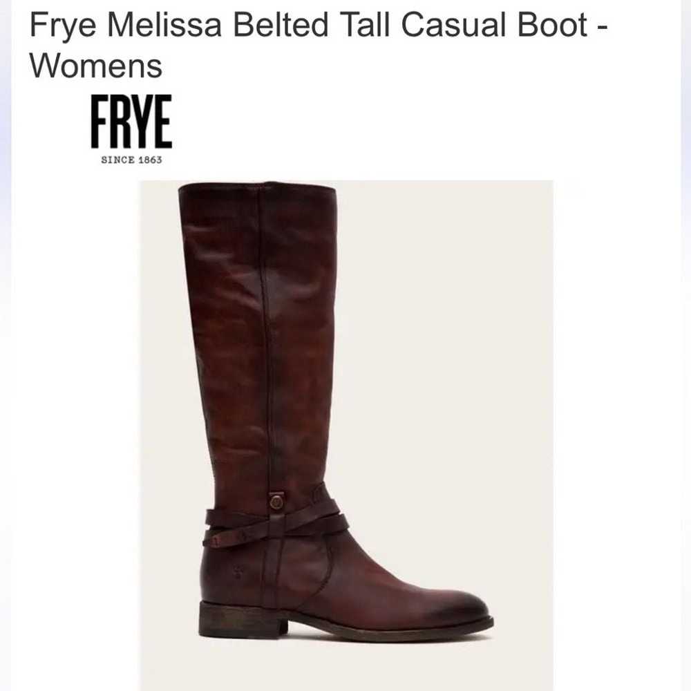 FRYE Melissa belted tall boot 6.5 - image 1