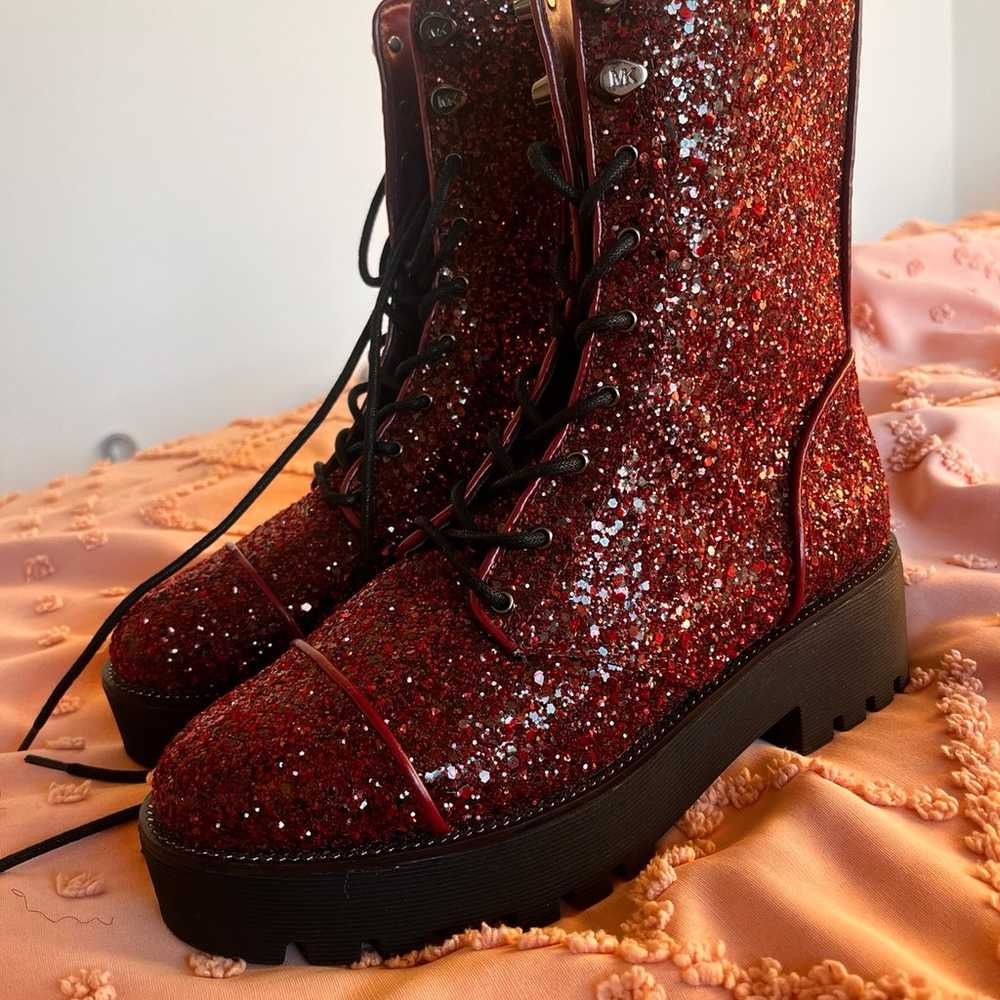 Michael Kors Sparkle Combat Boots - image 2