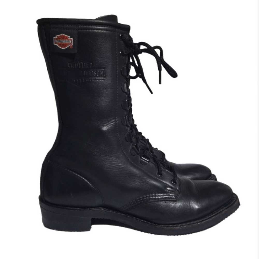 Harley Davidson Black Leather Boots - image 1