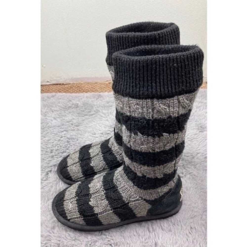 UGG classic tall black and grey striped sweater b… - image 2