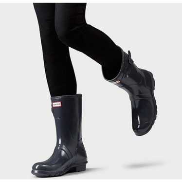 Hunter Boots Women's Original Short Gloss Rain Bo… - image 1