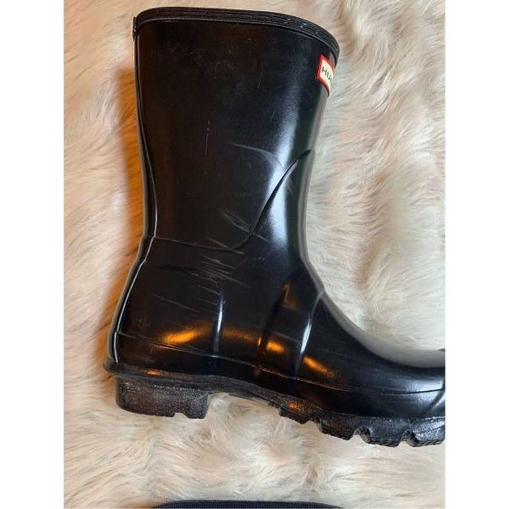 Hunter Boots Women's Original Short Gloss Rain Bo… - image 9
