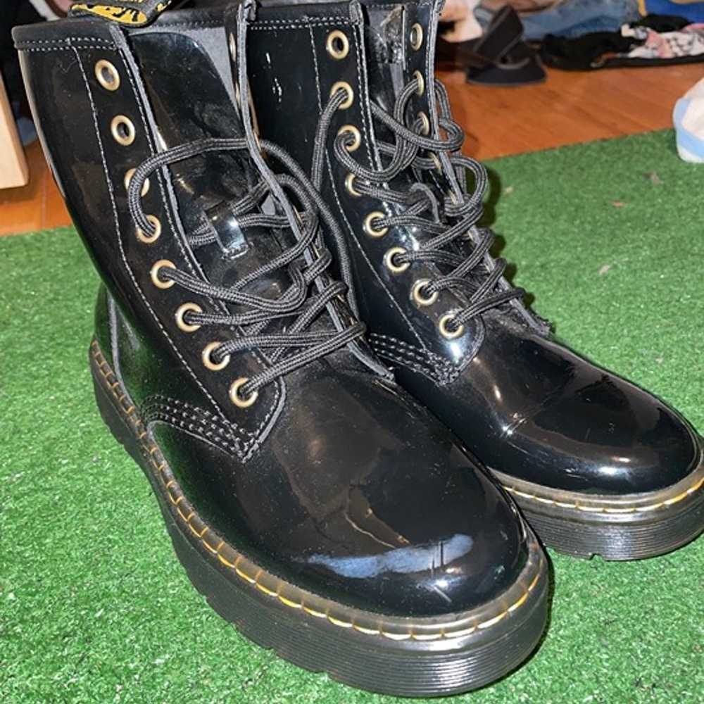 Dr. Doc Martens Zavala Combat Leather Boots -Blac… - image 1