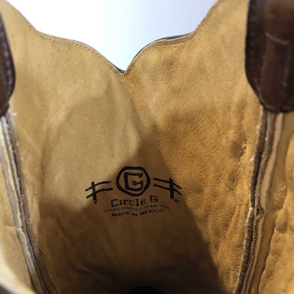 Circle G By Corral Cowgirl Boots Brown 10M Leathe… - image 6