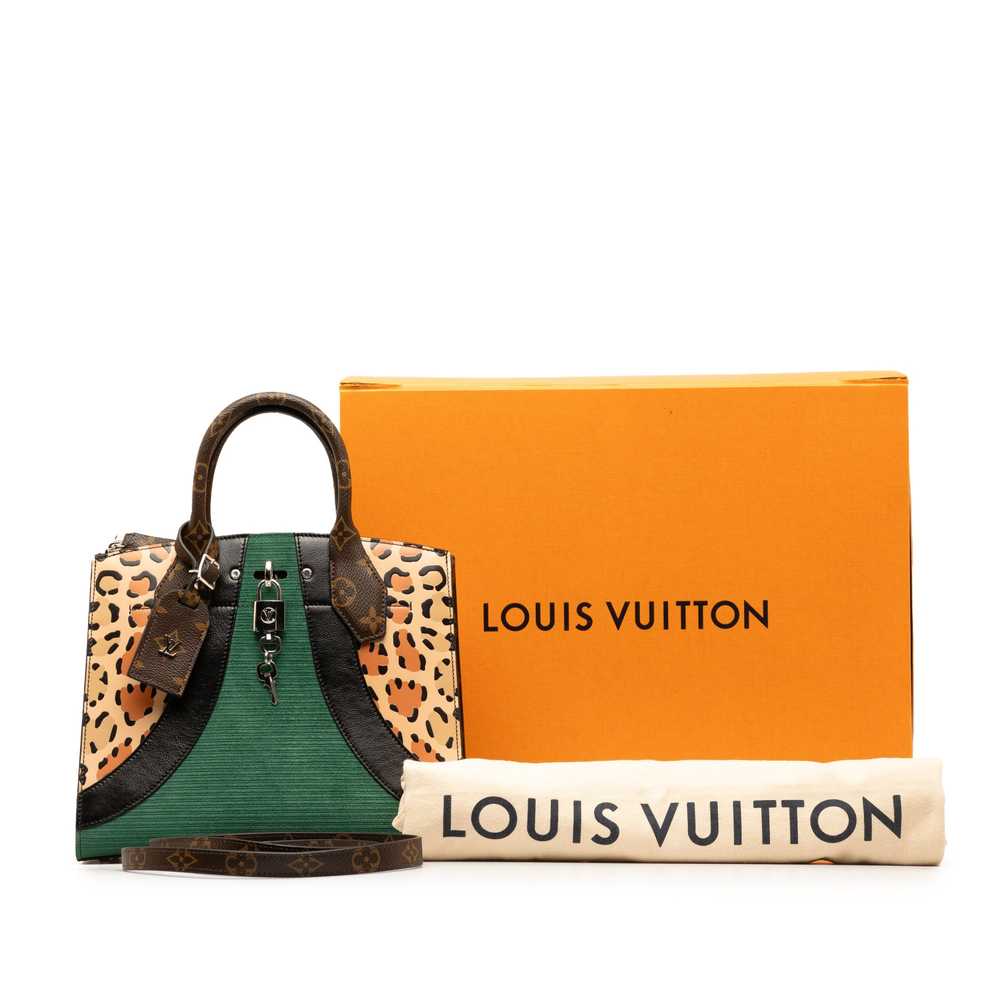 Green Louis Vuitton Monogram Leopard Print Calfsk… - image 11