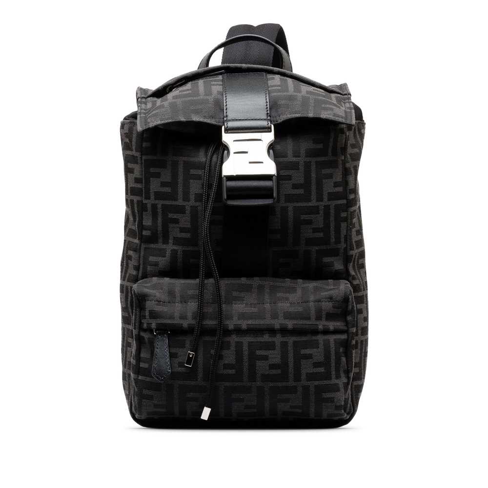 Black Fendi Small Zucca Canvas Fendiness Backpack - image 1