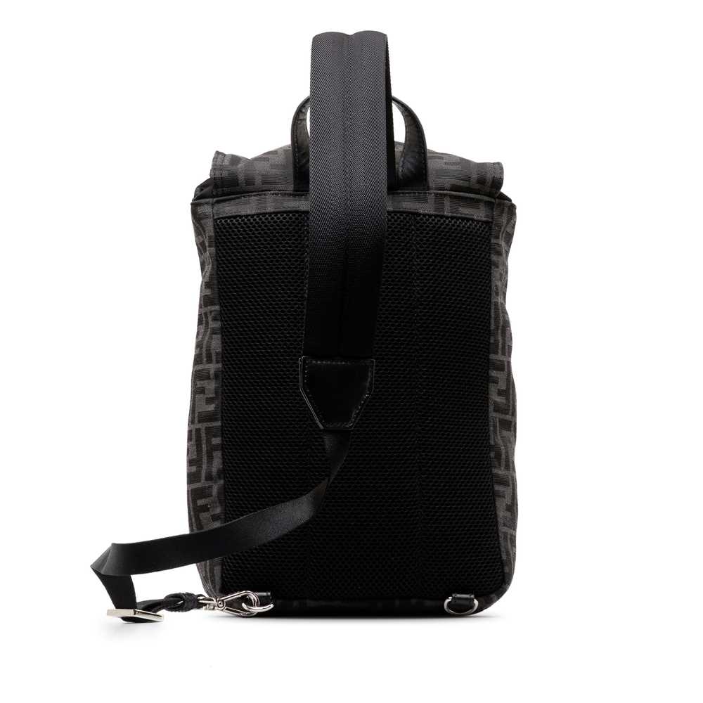 Black Fendi Small Zucca Canvas Fendiness Backpack - image 3
