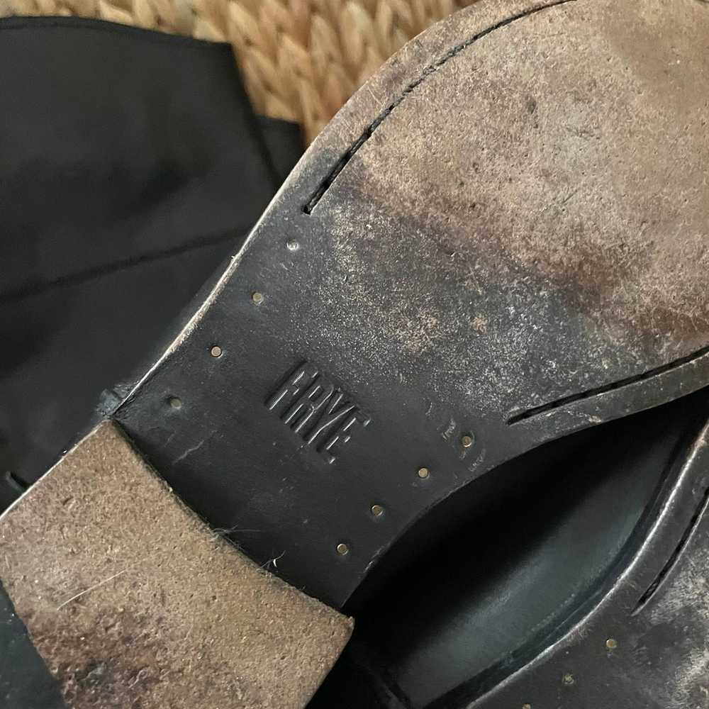Frye Melissa Seam Black Tall Black Leather Boots - image 9