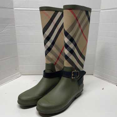 Burberry Green Boots/ rain boots