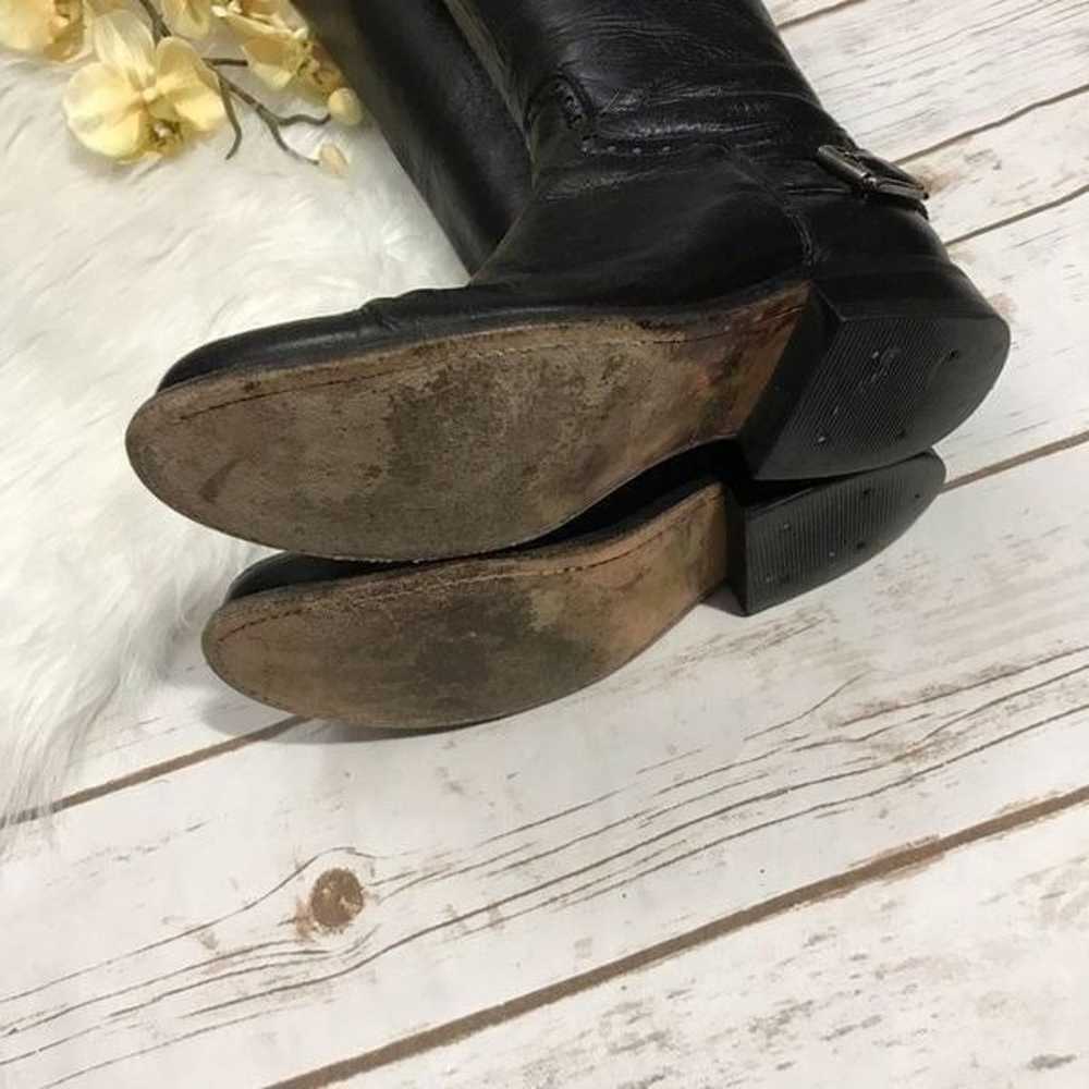 Sendra Black Leather Knee High Heel Boots size 7 - image 5