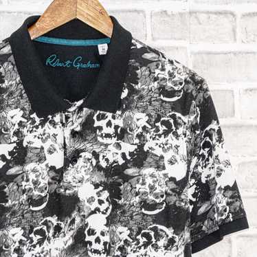 Robert Graham Robert Graham Belon Skull Print Polo