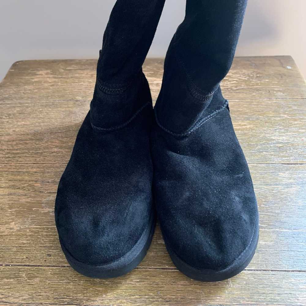 UGG CLASSIC ULTRA TALL BLACK ZIP SHEARLING LINED … - image 10