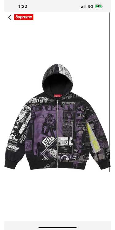 Supreme Supreme collage zip up sweatshirt - image 1